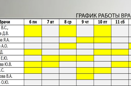 Расписание с 6.07.2026г - 12.07.2026г